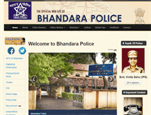Tablet Screenshot of bhandarapolice.org